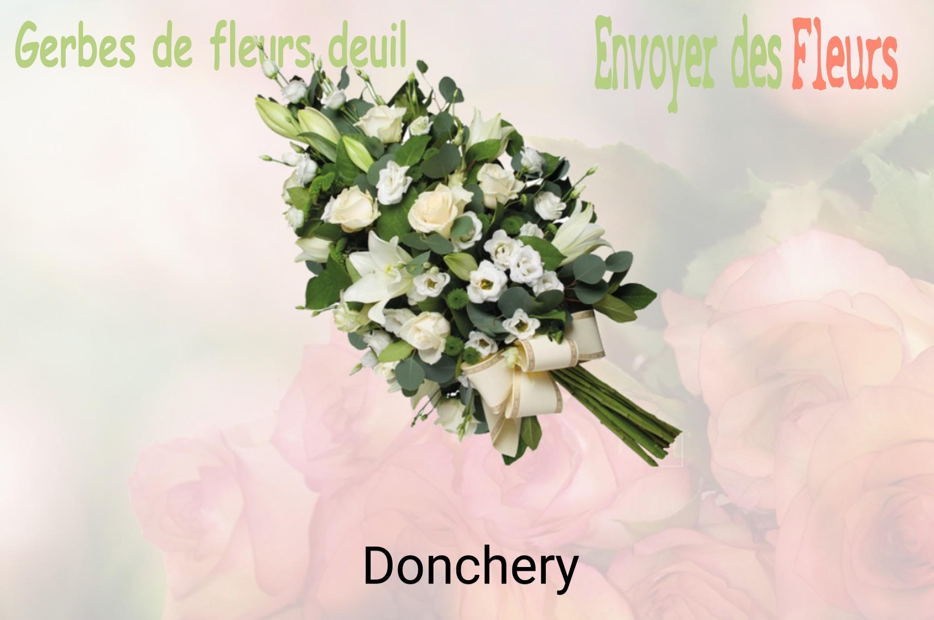Gerbe de fleurs de deuil livrée à Donchery